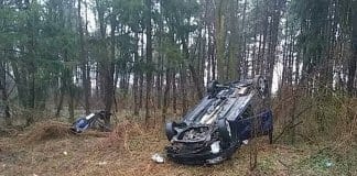 Шофьор обърна „Хюндай“ по таван