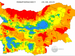 Предупреждение за висока опасност от пожари