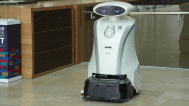 Robot tells jokes