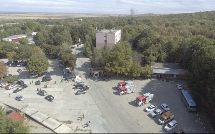 Дрон с термовизионна камера следи пожара в „Дунарит“