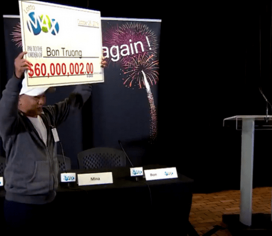 Защо мъж потърси награда от 60 млн. канадски долара след 10 месеца?