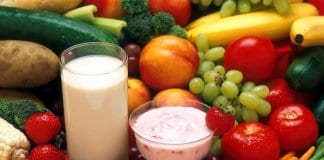 плодове, зеленчуци и млечни продукти