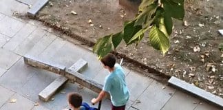 Вандалска проява в центъра