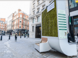 В Лондон инсталират пейки, пречистващи въздуха