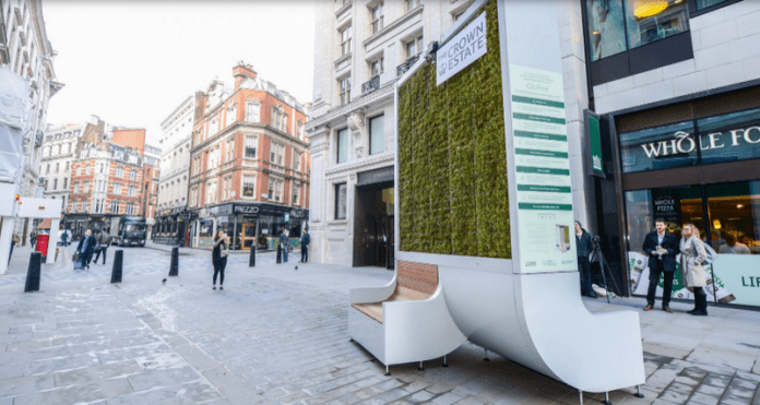 В Лондон инсталират пейки, пречистващи въздуха