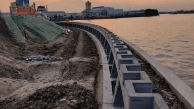 First 3D Printed Revetment Wall
