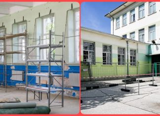 Подготвят физкултурния салон в ОУ „Иван Вазов“ да ремонт