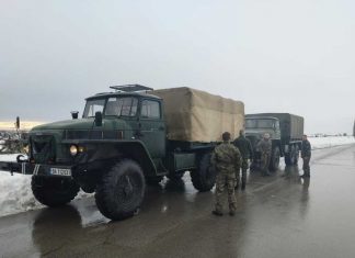 Военни помагат за преодоляване на последствията от лошото време в Две могили