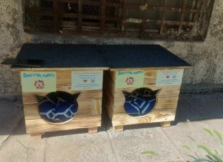 Поставиха първите къщички за котки в Русе