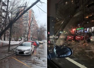 Силен вятър създава проблеми в Букурещ за втори пореден ден