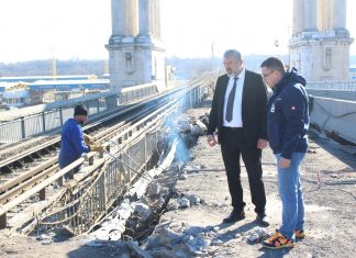 Завърши подмяната на част от стоманобетонни панели във втория участък на Дунав мост
