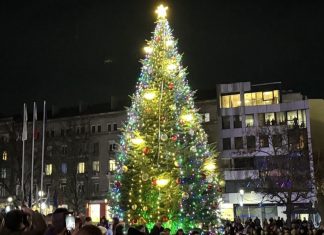 Грейнаха светлините на Коледната елха в Русе. Да бъдем добри, пожела кметът