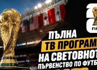Програма на БНТ за излъчването на мачовете от световното първенство по футбол