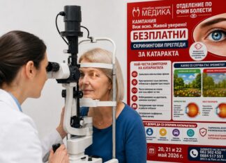 безплатни скринингови прегледи за катаракта в „МЕДИКА“
